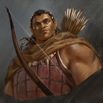 Merick Touchgem — character portrait from Gold, Green and Red